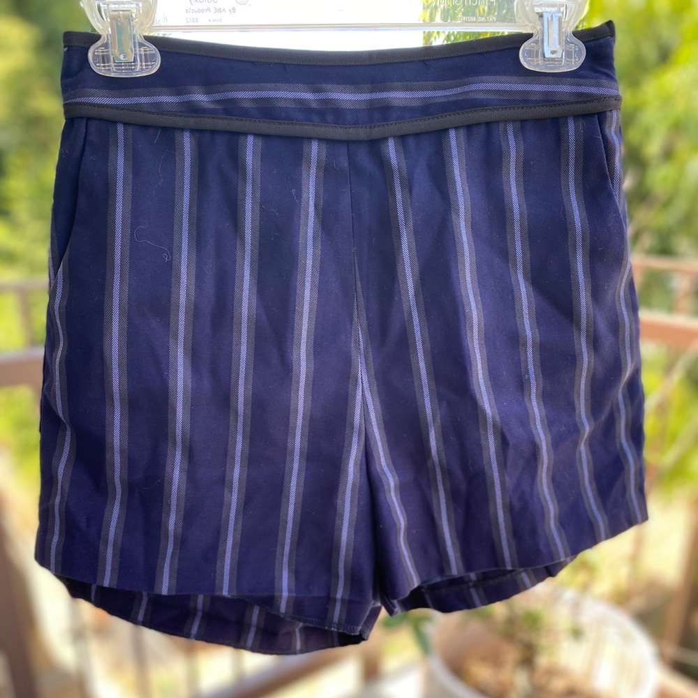 Striped Navy Shorts